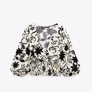 NWT Zara Floral Print Top